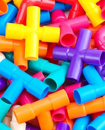 50-Piece Creative Water Pipe Building Block Set