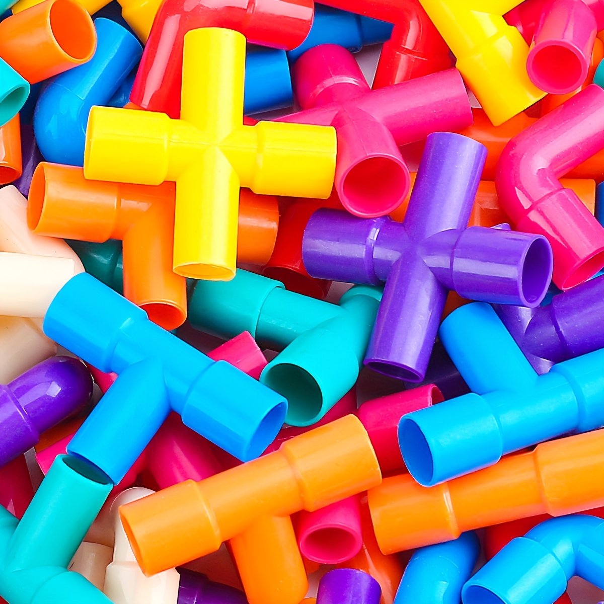 50-Piece Creative Water Pipe Building Block Set