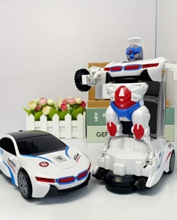 Automatic Transforming Toy Car with Lights, Music & 360° Turning