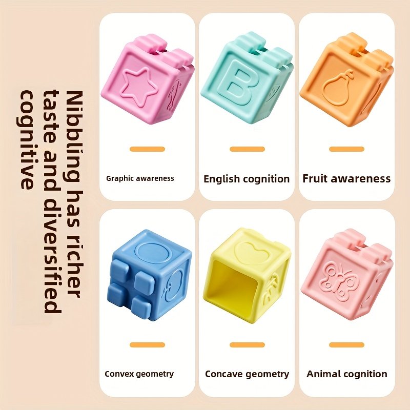 Soft Rubber Building Blocks for Infants