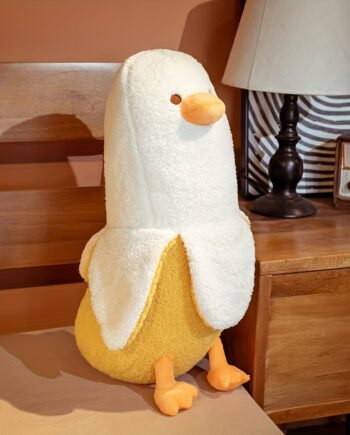Peeled Banana Duck Plush Pillow Doll
