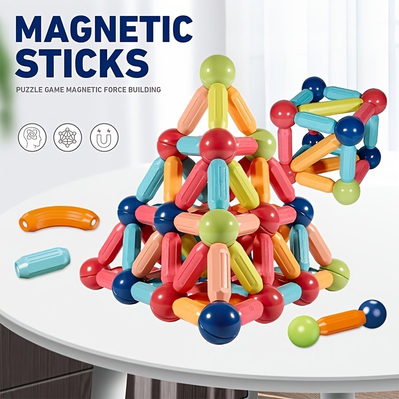 Magnetic STEM Building Blocks for Kids Ages 3+