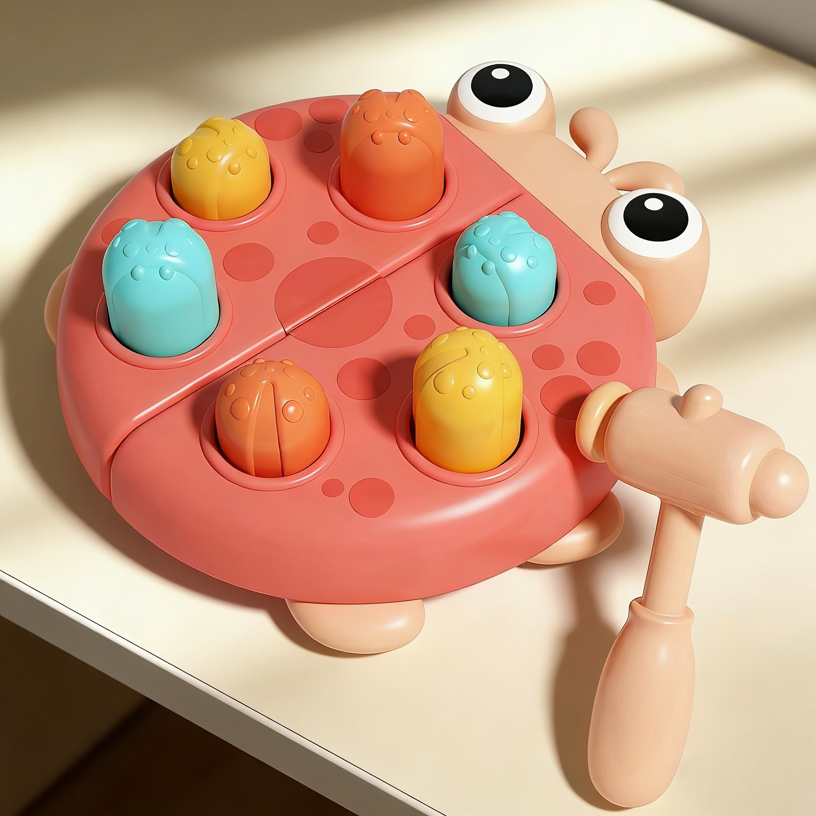 EOHEMERAL Ladybug-Shaped Children’s Puzzle Tapping Toy
