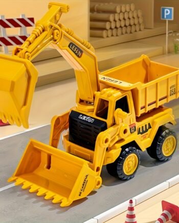 Inertia-Powered Construction Vehicle Toy – 1 Piece