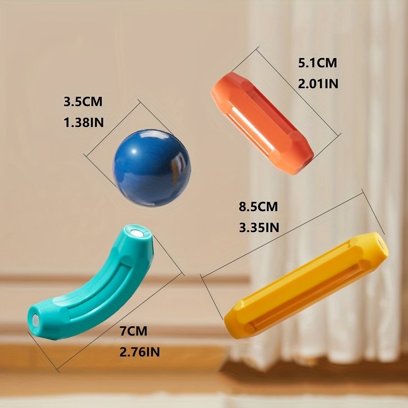 DIY Magnetic Building Rod Set for Kids – 28 Pieces