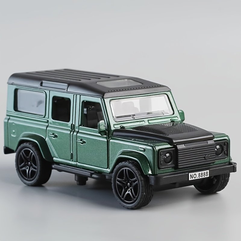 Two-Tone Alloy Classic Three-Door Off-Road Model Car