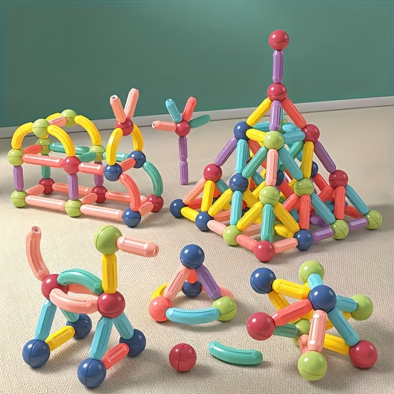 Magnetic STEM Building Blocks for Kids Ages 3+