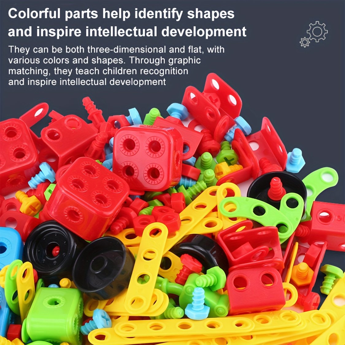 287-Piece Screw Puzzle DIY Building Set with Screwdriver