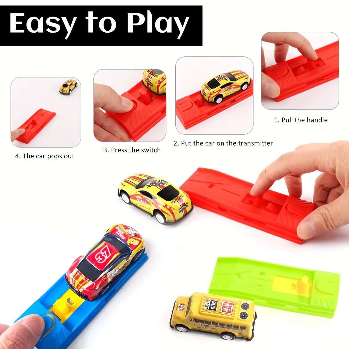 RHRU Pull-Back Toy Cars for Kids random colour