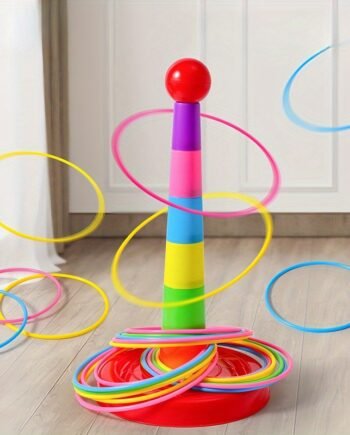 Colourful Rainbow Ring Toss Game for Indoor & Outdoor Play