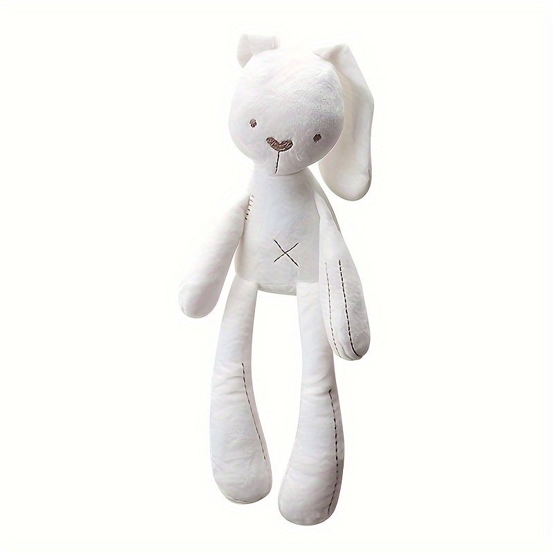 Long-Legged White Bunny Plush Doll