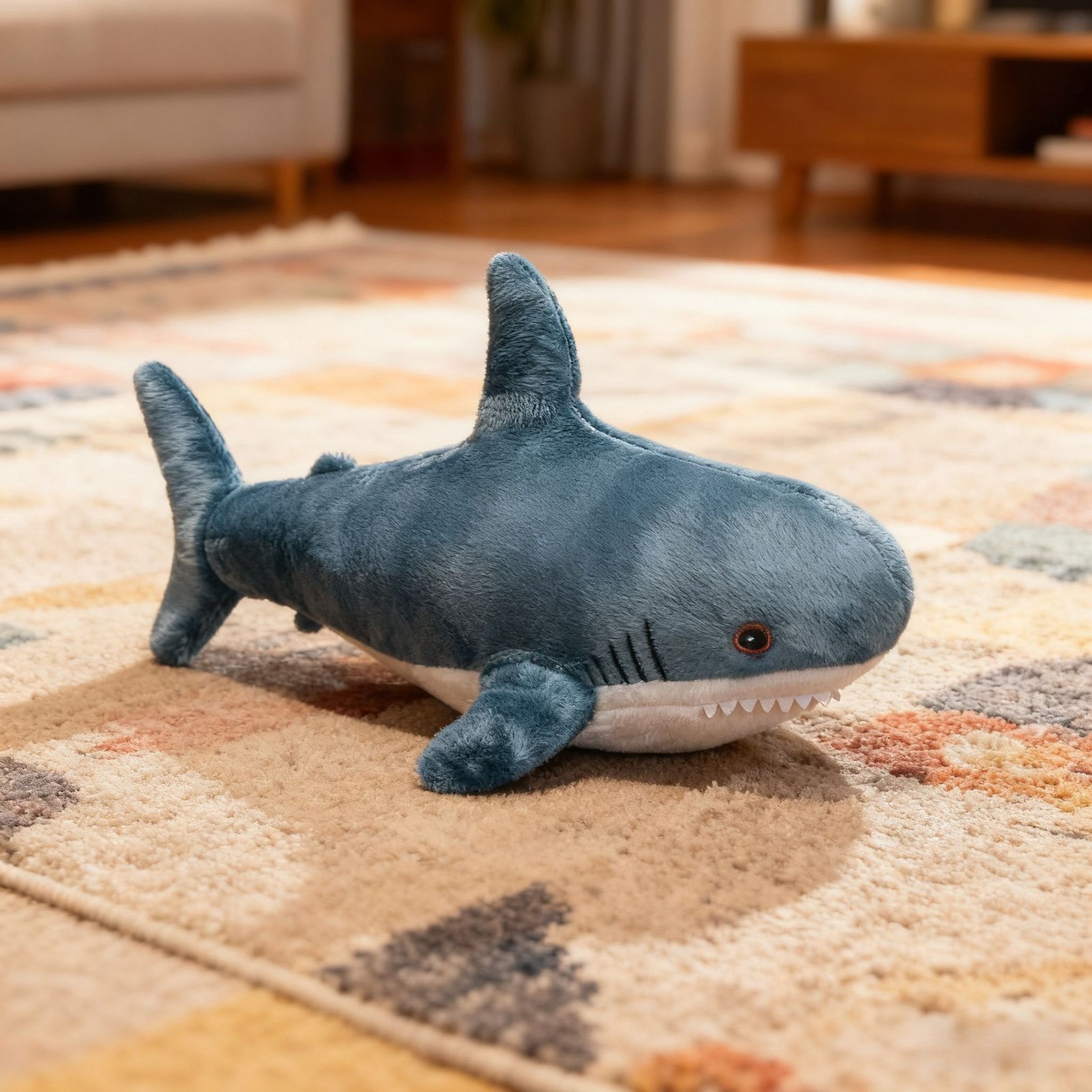 Large Tie-Dye Shark Plush Pillow Cushion