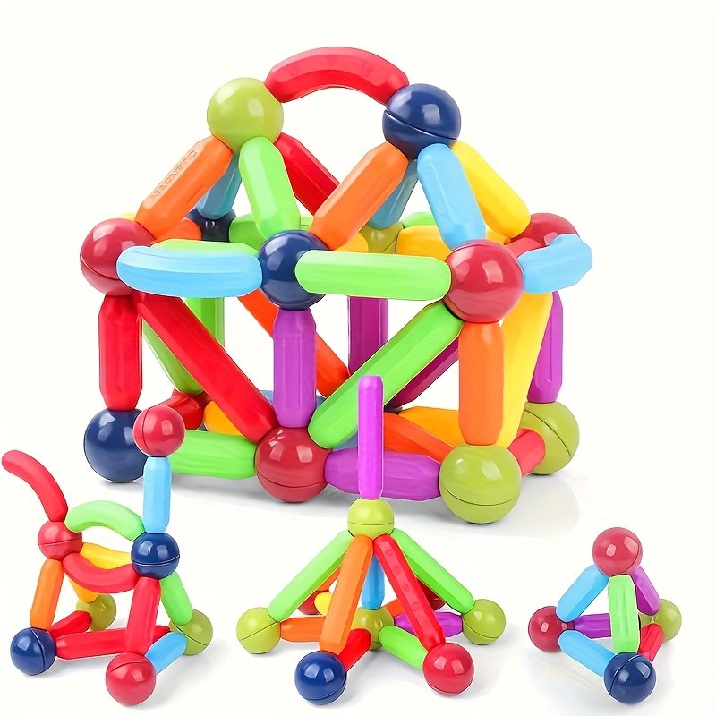 Magnetic STEM Building Blocks for Kids Ages 3+