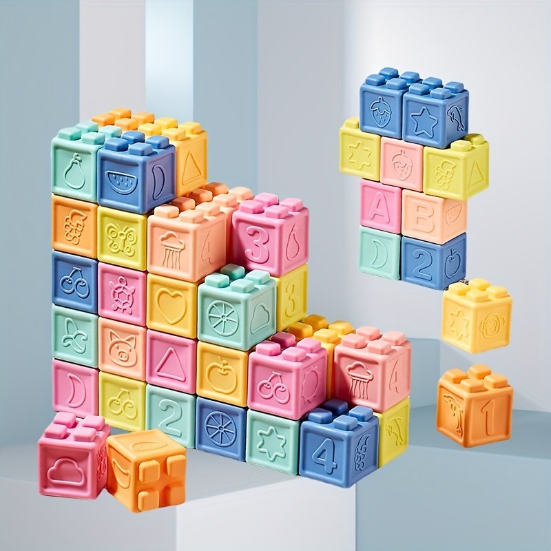 Soft Rubber Building Blocks for Infants