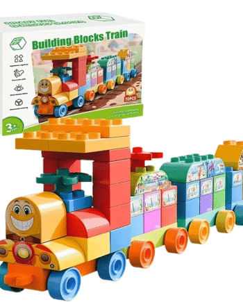 70-Piece STEM Train Building Block Set for Kids Ages 3+
