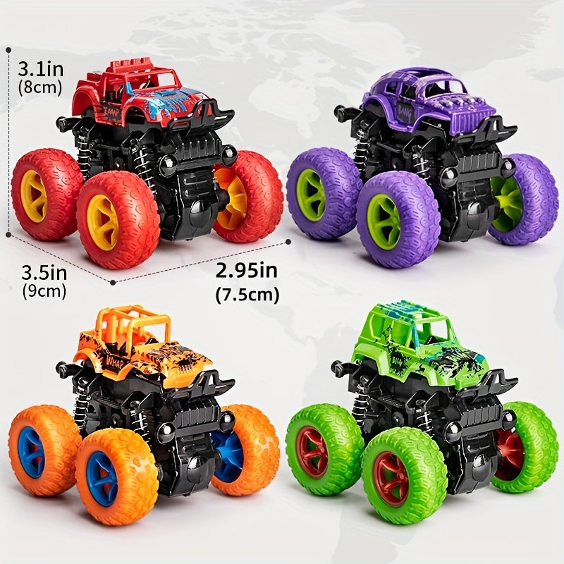 Four-Wheel-Drive Inertia Off-Road Climbing Car – Random Pattern