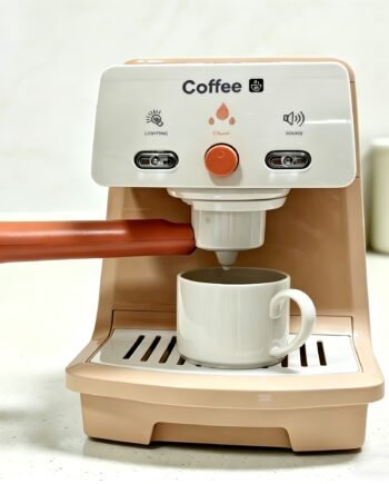 Kids’ Coffee Machine & Cup Pretend Kitchen Playset