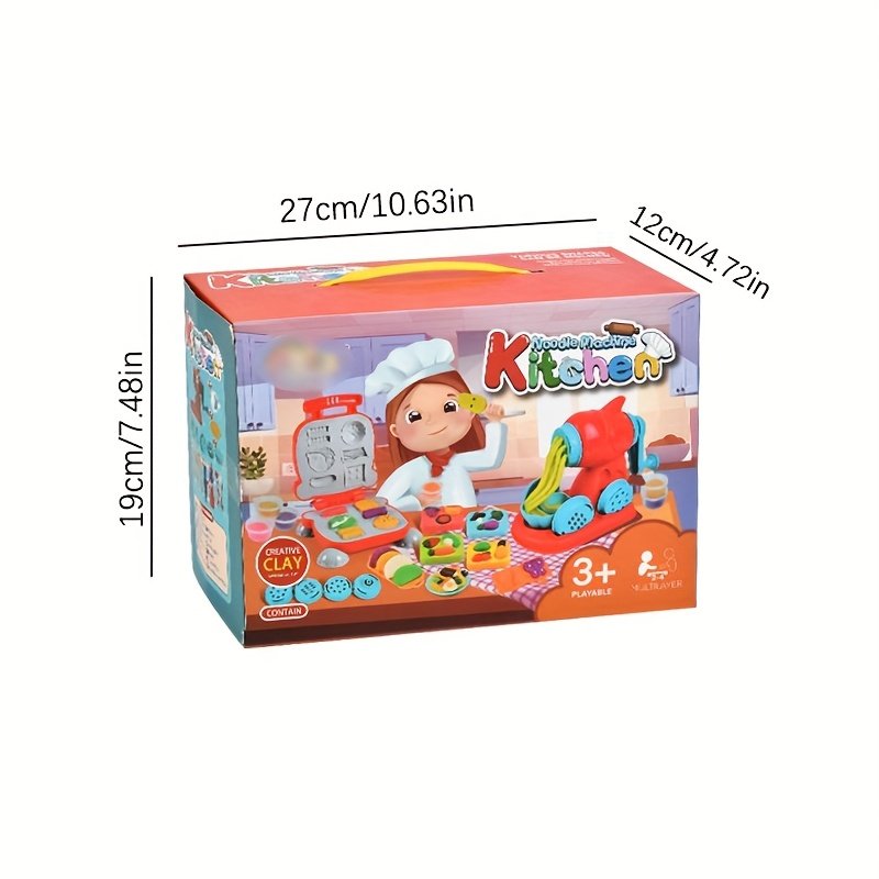 Luxury 2-in-1 Multicolour Clay Kitchen & Creative Food Playset