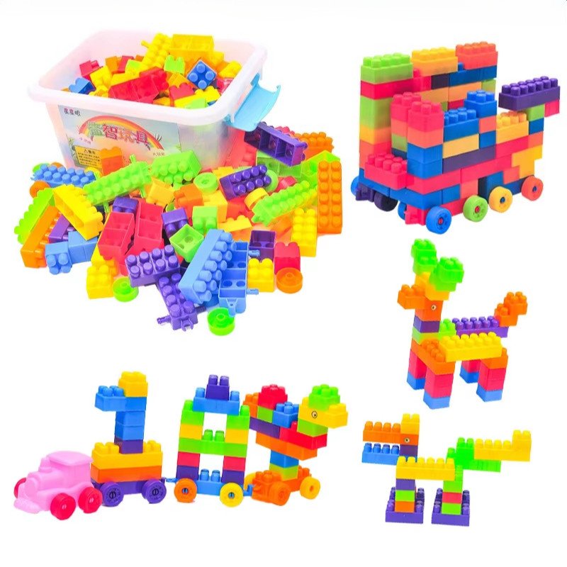Large Educational Building Block Set for Creative & Interactive Play