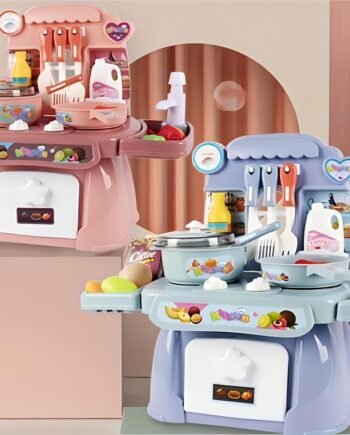 11-Inch Kids’ Light & Sound Pretend Kitchen Food Playset