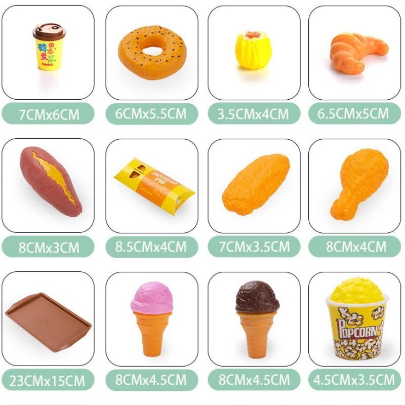 Realistic Dim Sum Pretend Kitchen & Tableware Playset – 31 or 84 Pieces