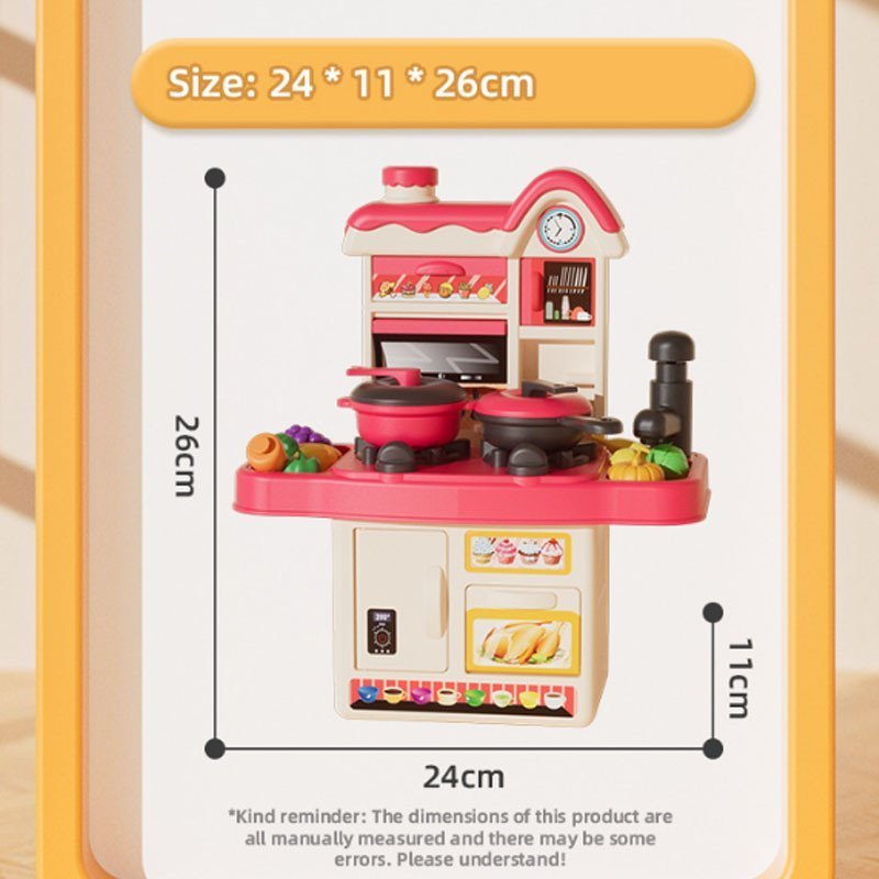 Kids’ Kitchen Sink, Stove & Cooking Pretend Playset