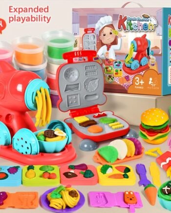 Luxury 2-in-1 Multicolour Clay Kitchen & Creative Food Playset