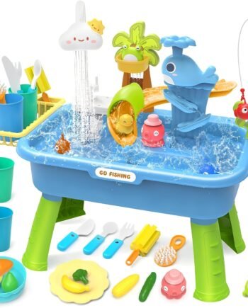 3-in-1 Electric Sink & Fishing Playset for Kids