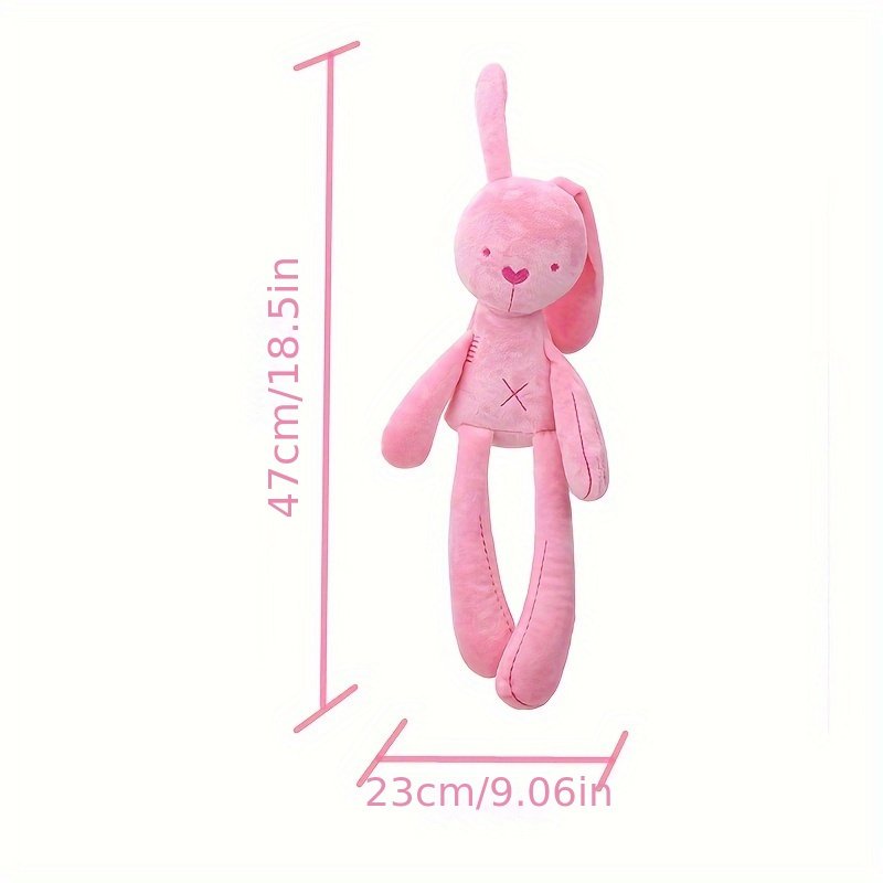 Long-Legged White Bunny Plush Doll