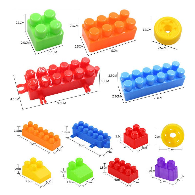 Large Educational Building Block Set for Creative & Interactive Play