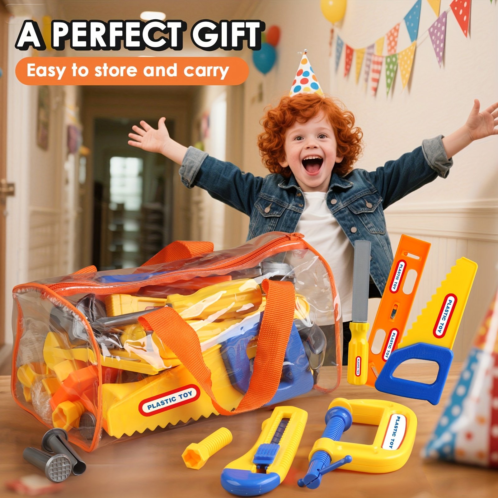 Kids’ Simulation Tool Box Playset – 10, 19 or 30 Pieces