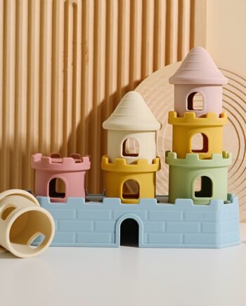 Soft Silicone Castle Stacking & Early-Learning Block Set